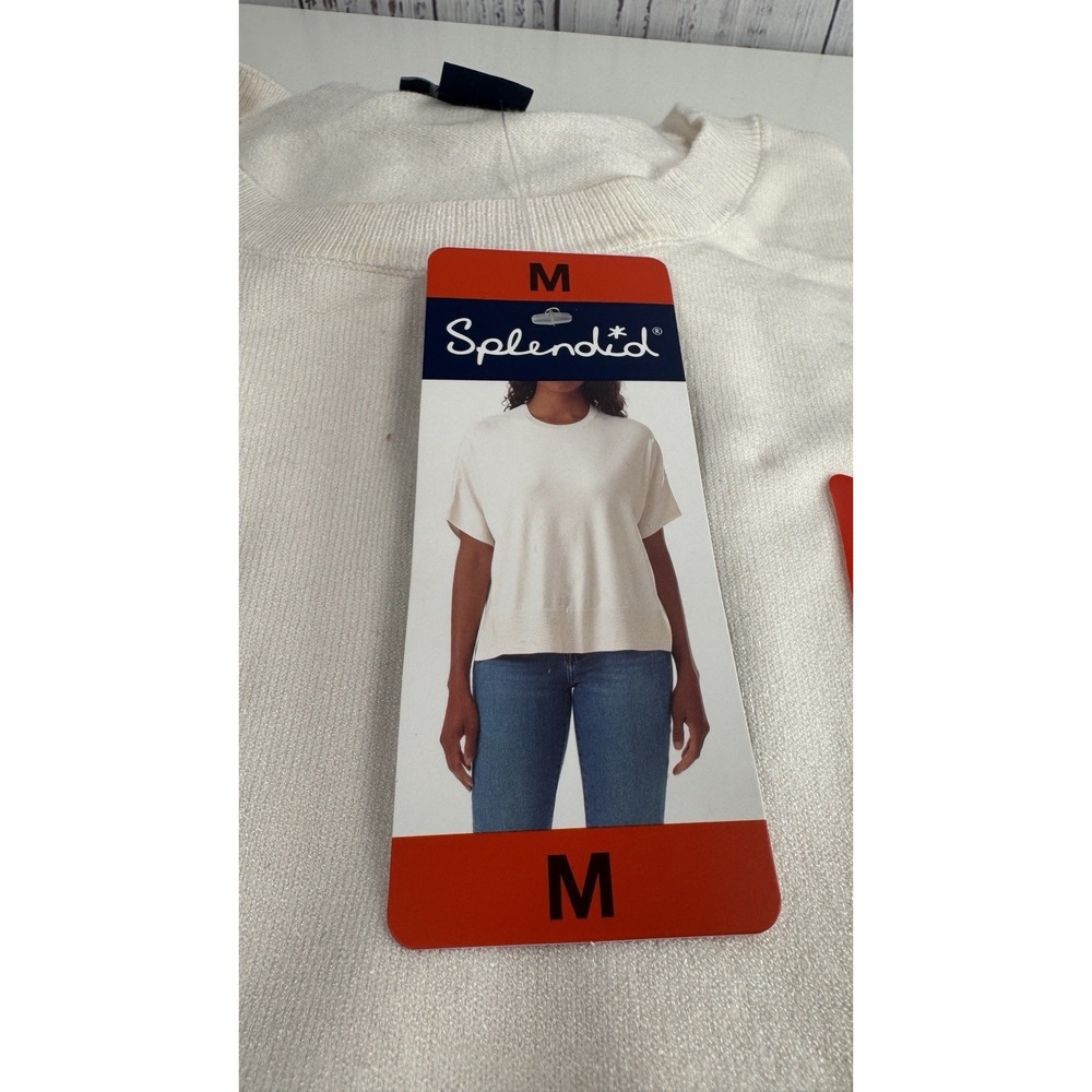 Splendid Women's Short Sleeve Knit Top Medium
